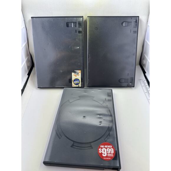 3 Authentic Blockbuster Video EMPTY DVD Rental Cases Only - Picture 1 of 3